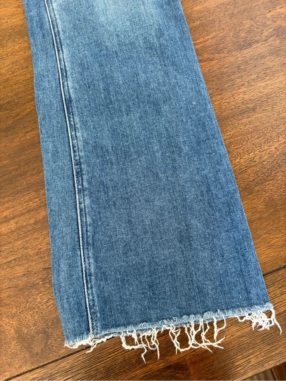 Paige Claudine High Rise Distressed Ankle Flare Raw Hem Jeans Size 31 - Picture 5 of 15